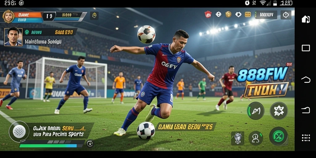 Gameplay seru dari 888FW dengan aksi olahraga menarik.