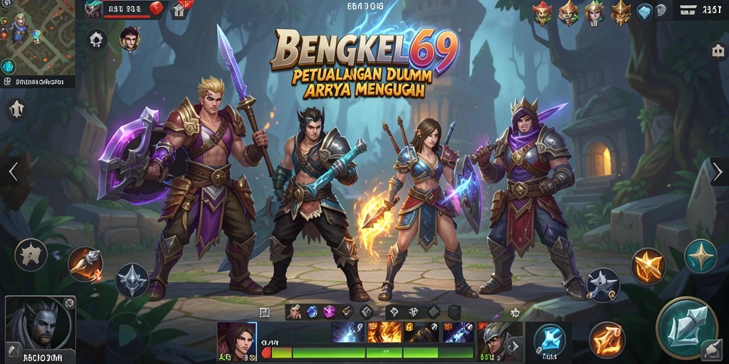 Tampilan gameplay BENGKEL69 yang menarik dan penuh aksi ARPG.