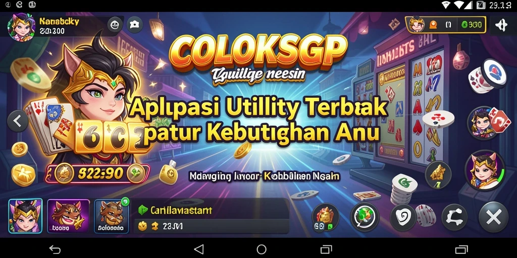 Tampilan antarmuka COLOKSGP yang intuitif dan modern.