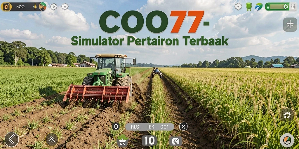 Tangkapan layar dari gameplay COO77 menampilkan aktivitas bertani yang seru.