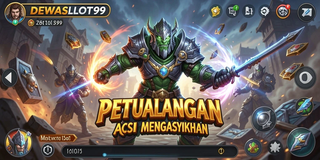 Tangkapan layar DEWASLOT99 menampilkan aksi seru dan grafis yang mengagumkan.