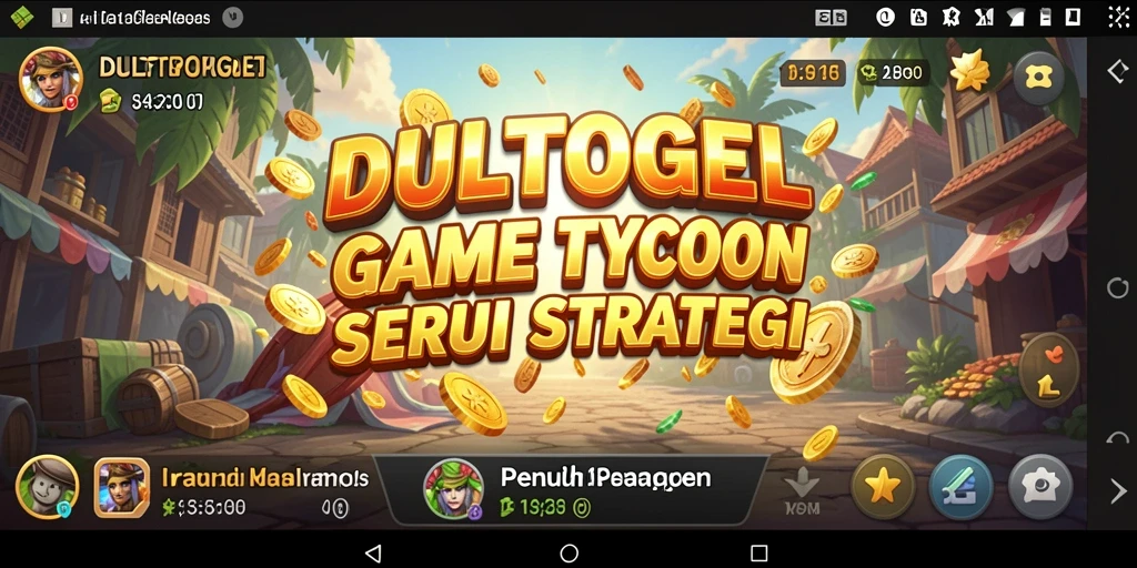 Tangkapan layar gameplay DULTOGEL yang menampilkan para pemain mengelola bisnis.
