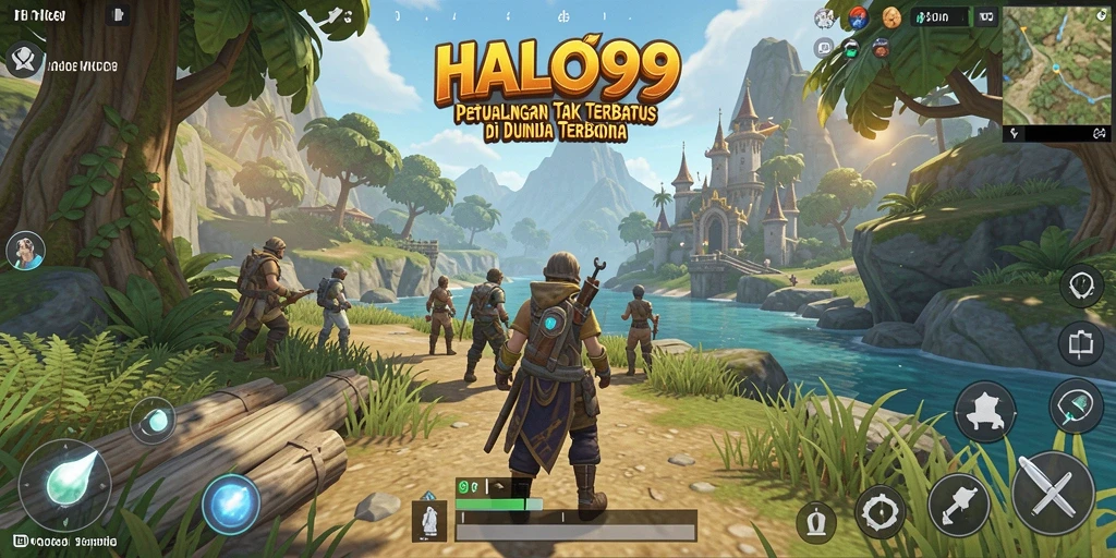 Gameplay HALO99 di dunia terbuka yang luas dan indah.
