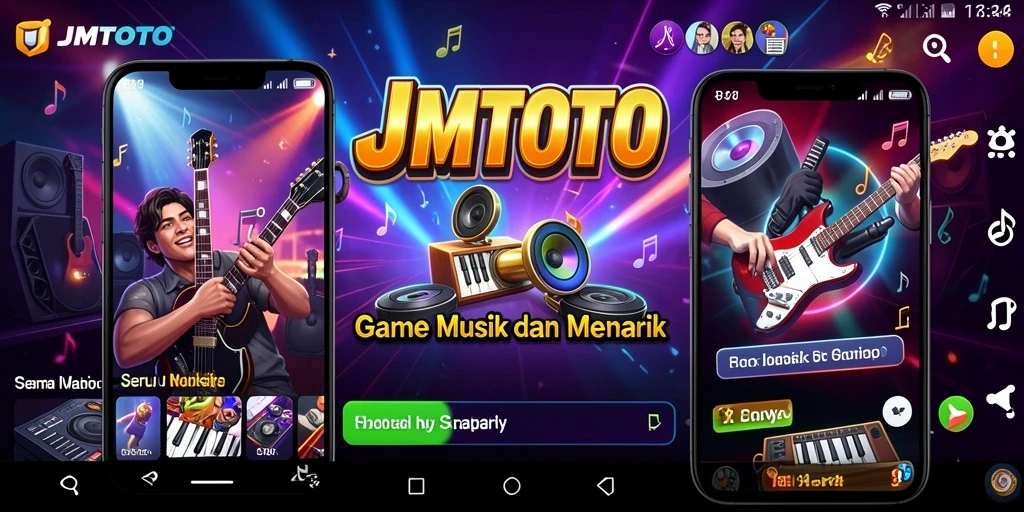 Gameplay JMTOTO menampilkan interaksi seru dengan musik.