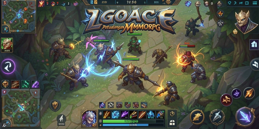 Tampilan gameplay LGOACE yang menakjubkan dengan aksi seru.