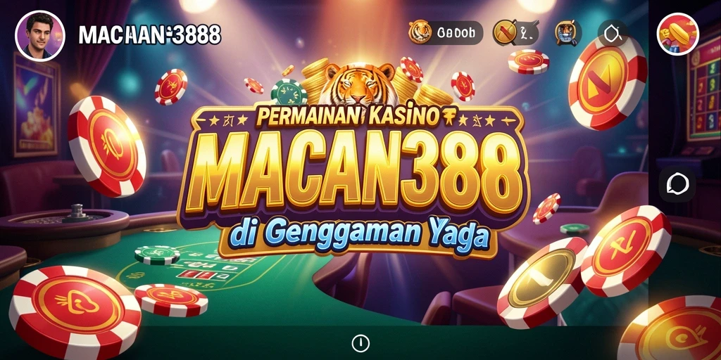 Tampilan gameplay menarik dari aplikasi Kasino MACAN388.