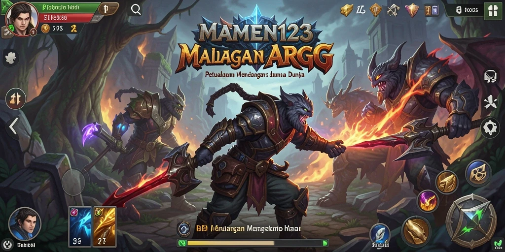 Screenshot gameplay ARPG MAMEN123 yang menampilkan aksi seru.