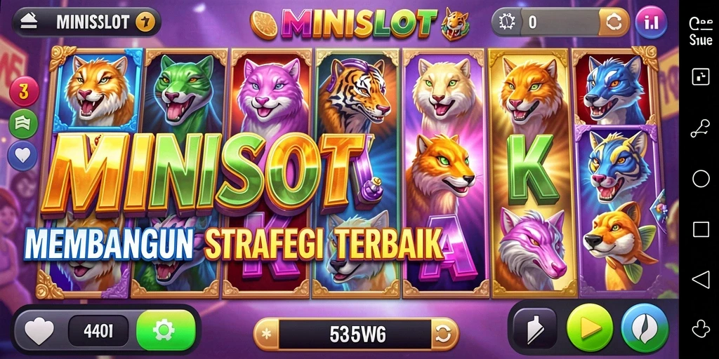 Tampilan gameplay menarik dari MINISLOT dengan mesin slot yang beragam.