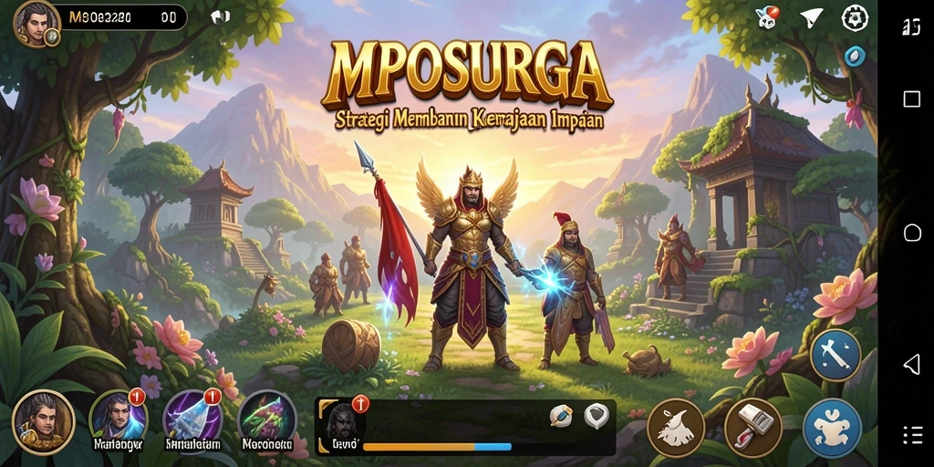 Tampilan gameplay <strong>MPOSURGA</strong> yang menampilkan strategi persaingan.