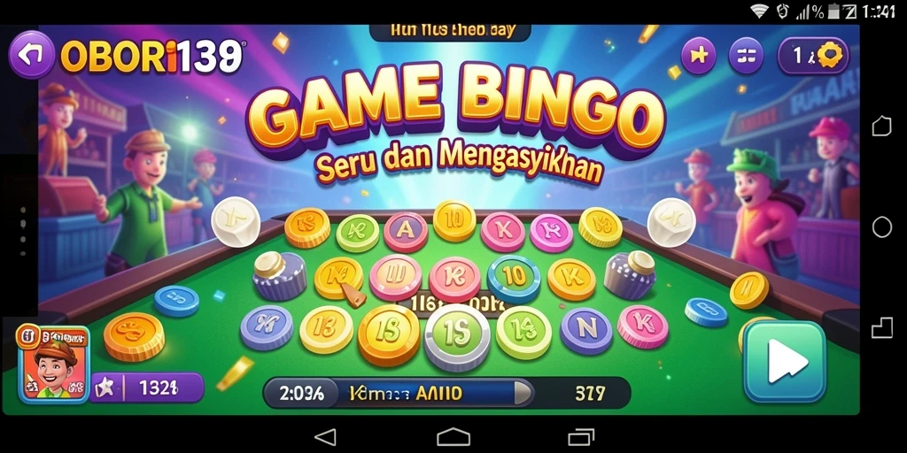 Tampilan gameplay seru dari OBOR138 yang menghadirkan keseruan Bingo.