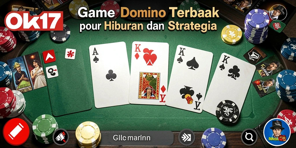 Tampilan gameplay Domino yang seru dan interaktif di OLX17.