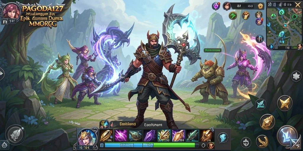 Screenshot gameplay PAGODA127 dengan aksi bertempur yang mendebarkan.