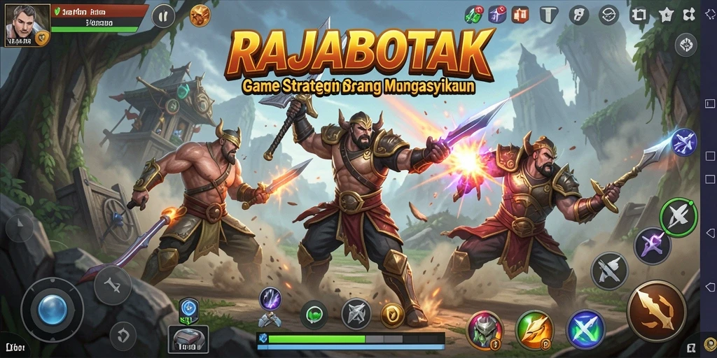 Tampilan gameplay RAJABOTAK yang seru dan menantang.
