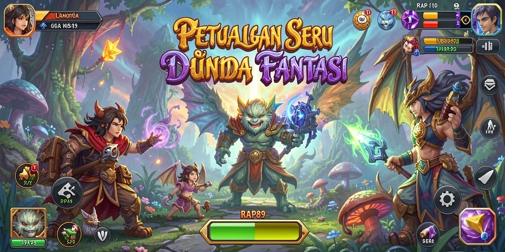 Screenshot gameplay RAP89 menunjukkan aksi mendebarkan dalam petualangan.