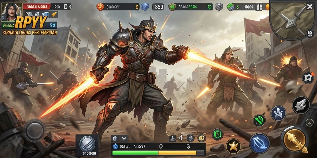 Tampilan gameplay RPYYY yang menantang dan strategis.