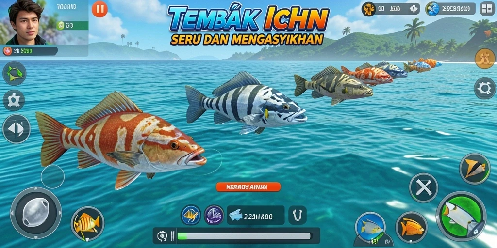 Gameplay seru T6 menampilkan aksi tembak ikan yang mendebarkan.
