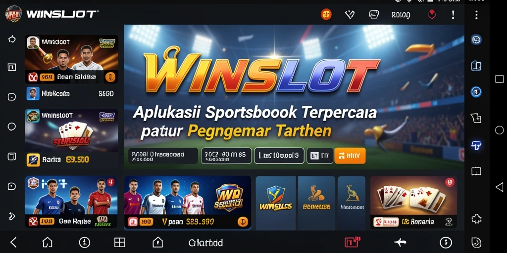 Tampilan gameplay WINSLOT dengan berbagai opsi taruhan olahraga.
